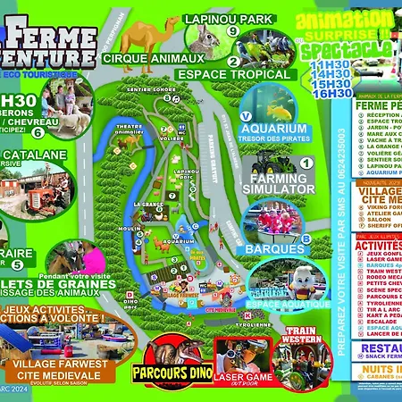 Luxe tent Trappeur 4pers A La Ferme Aventure Du Perthus Le Perthus